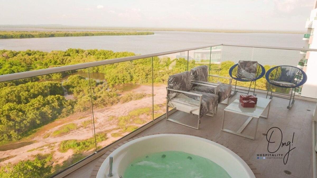 Mq1206 Increible Vista Jacuzzi Priv Cielo Mar *