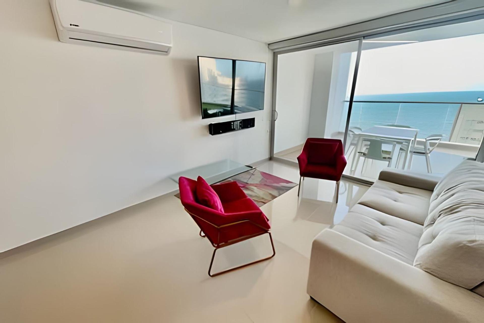 Panoramic Sea View 2 Br/pool, Gym * Cartagena
