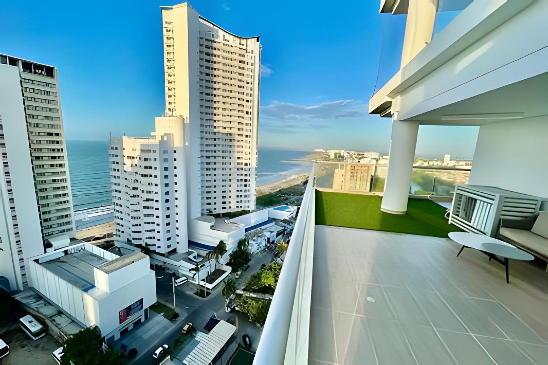 Panoramic Sea View 2 Br/pool, Gym Cartagena
