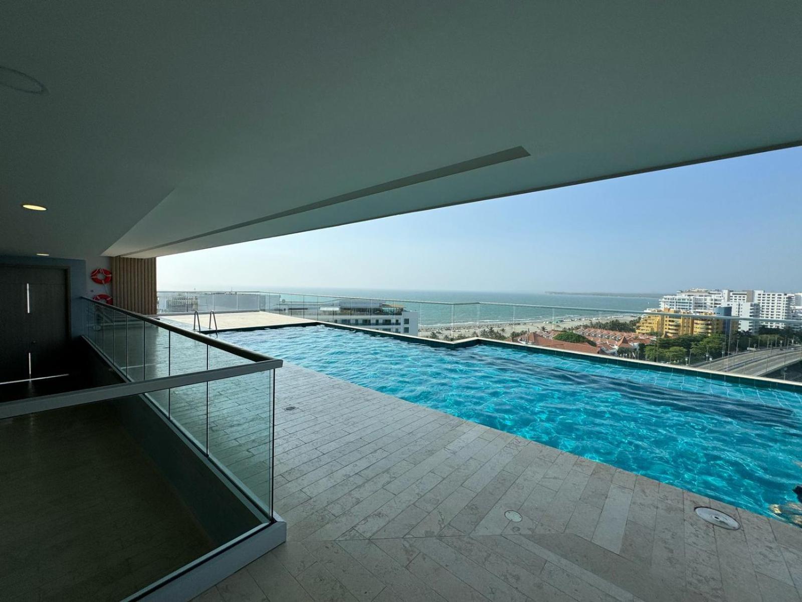 Apartamento En Cartagena Con Vista Al Mar, Piscina Rooftop Y Playa Cartagena